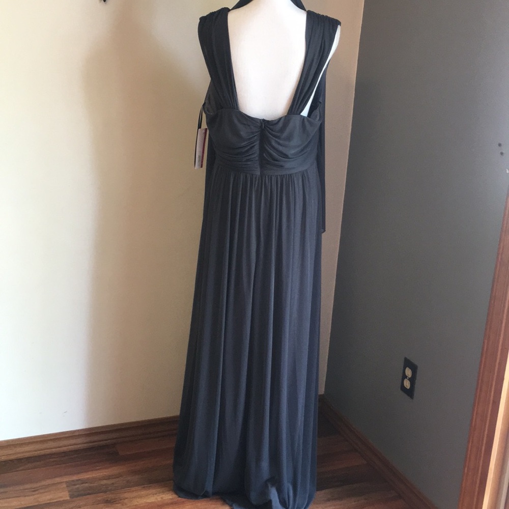 Ally's Collection Gray Formal Dress - Picture 4 of 6